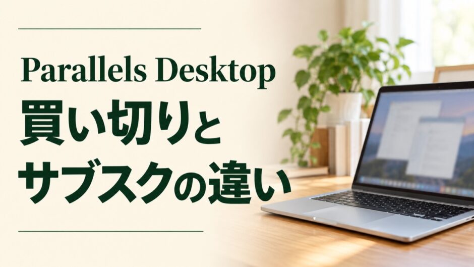 Parallels Desktopの買い切りとサブスクの違い