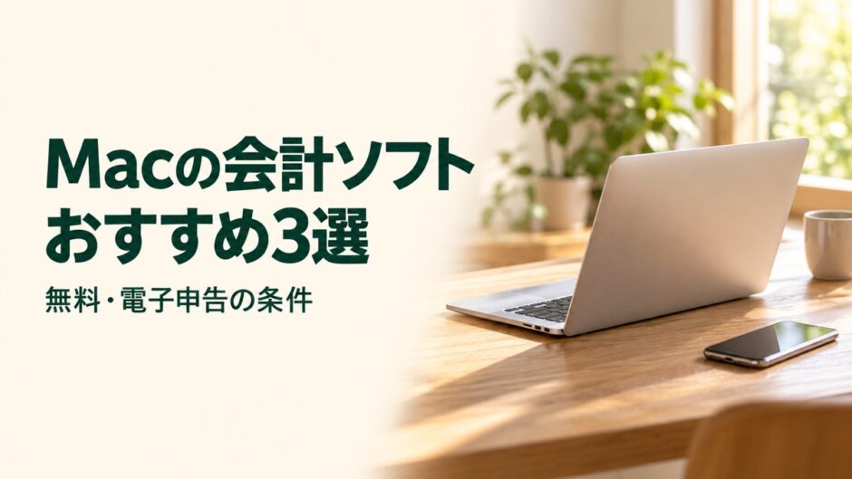 Macで使える会計ソフト3製品を無料範囲と電子申告の条件で比較