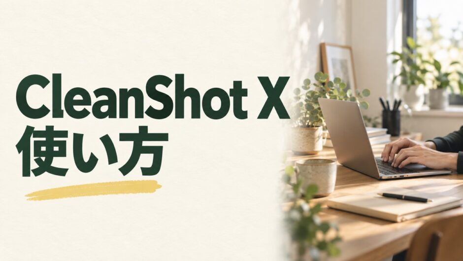 CleanShot Xの撮影・編集・保存の使い方を解説する記事のアイキャッチ