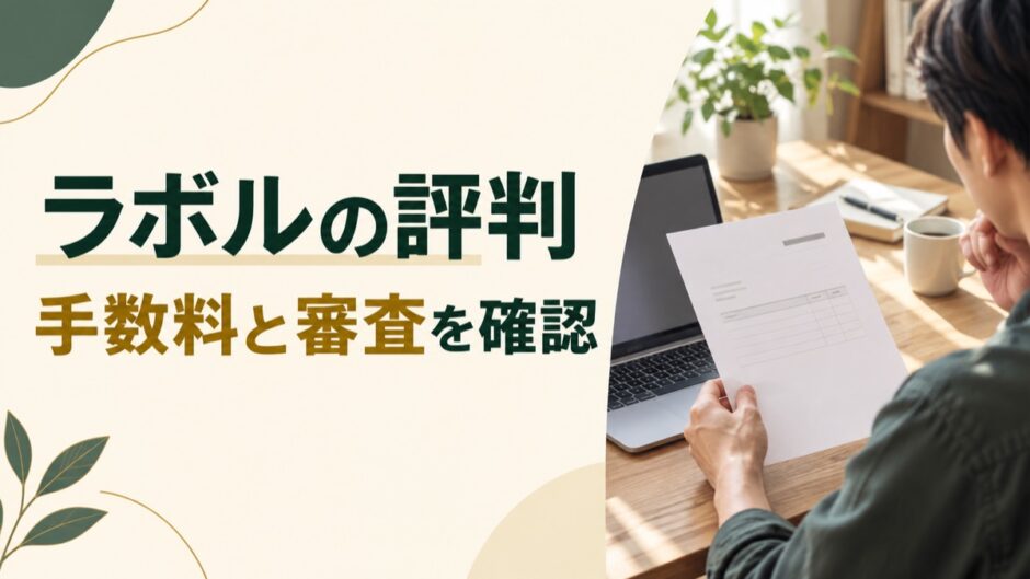 ラボルの評判、手数料と審査を確認する記事のアイキャッチ