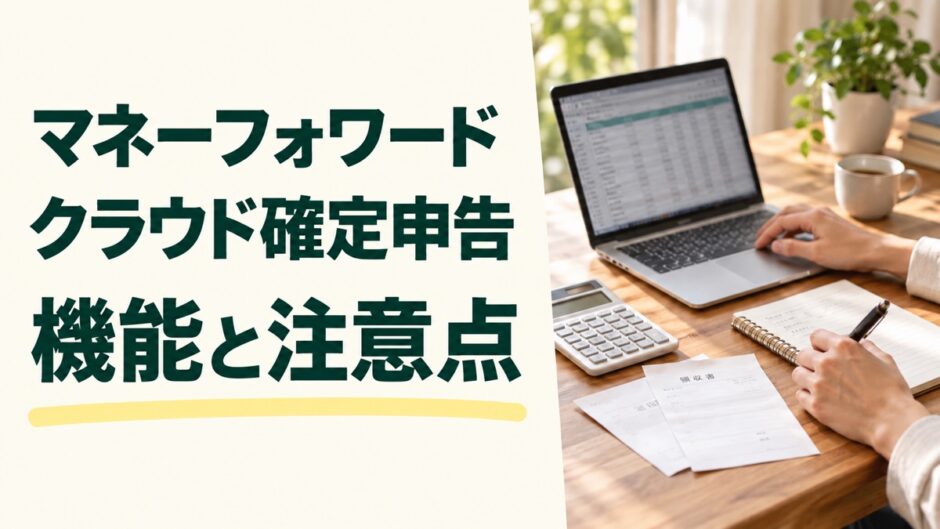 マネーフォワードクラウド確定申告の機能と注意点