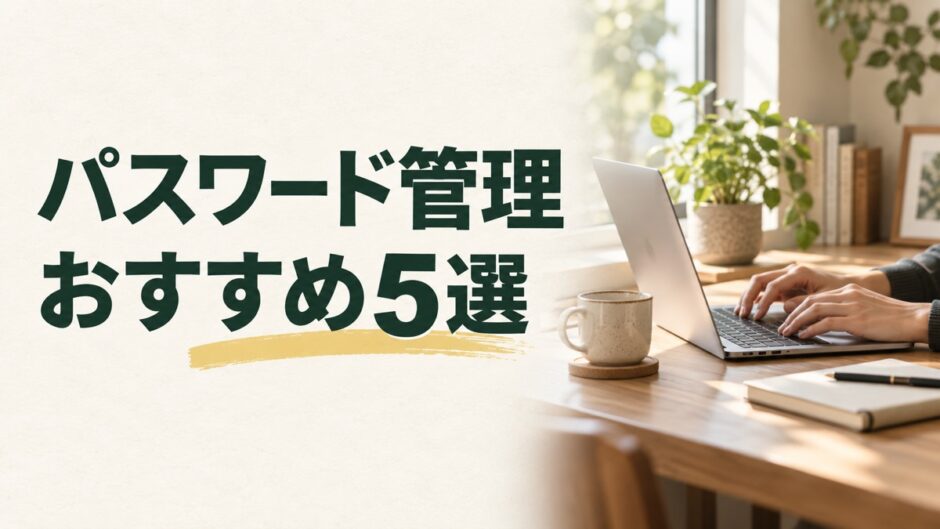 パスワード管理アプリ おすすめを解説する記事のアイキャッチ