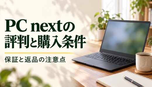 PC nextの評判は？価格と1年保証・返品の注意点を解説