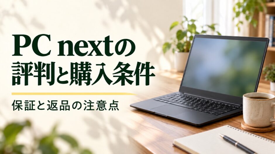 PC nextの評判と購入条件。保証・返品の注意点
