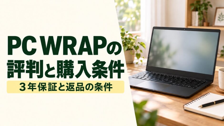 PC WRAPの評判と購入条件。3年保証と返品の条件