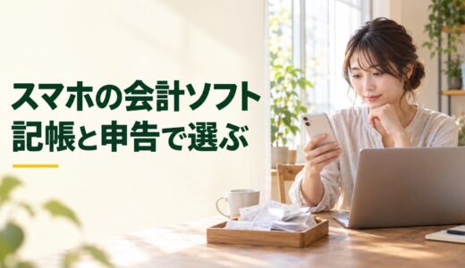スマホで使える会計ソフト4選｜記帳・申告とWebが必要な作業