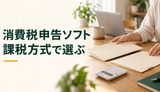 消費税申告ソフト・作成コーナー5選｜課税方式・料金・提出を比較