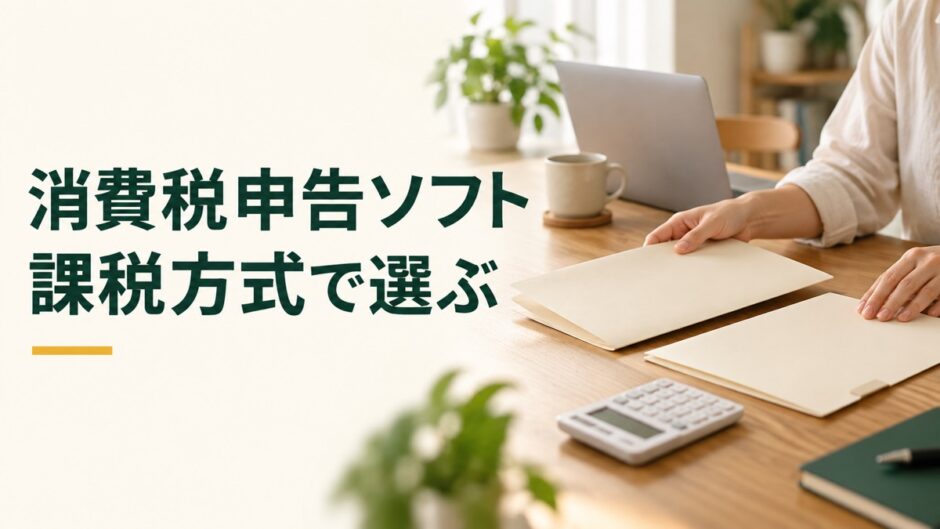 消費税申告ソフト：課税方式で選ぶ