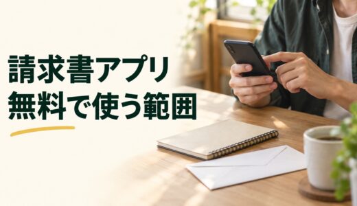 請求書アプリおすすめ4選｜無料の範囲・送付・決済を比較