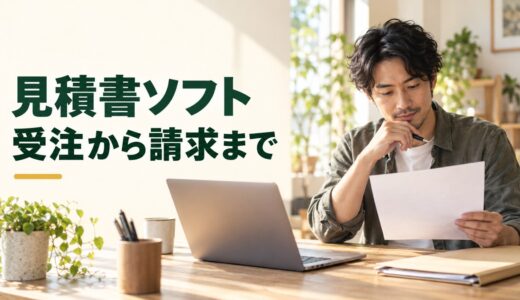 見積書ソフトおすすめ4選｜無料枠と請求書への引き継ぎを比較