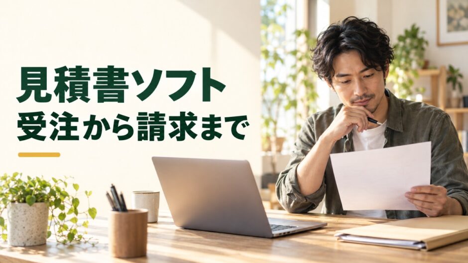 見積書ソフト：受注から請求まで