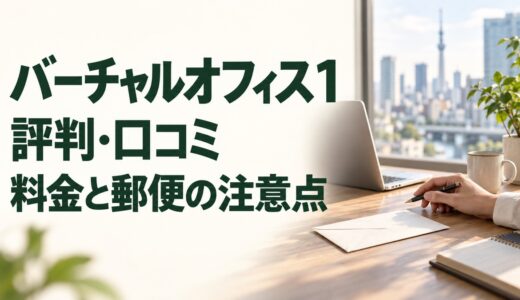 バーチャルオフィス1の評判・口コミは？料金総額と郵便転送の注意点