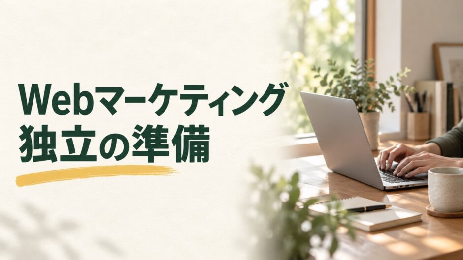 Webマーケティング 独立を解説する記事のアイキャッチ
